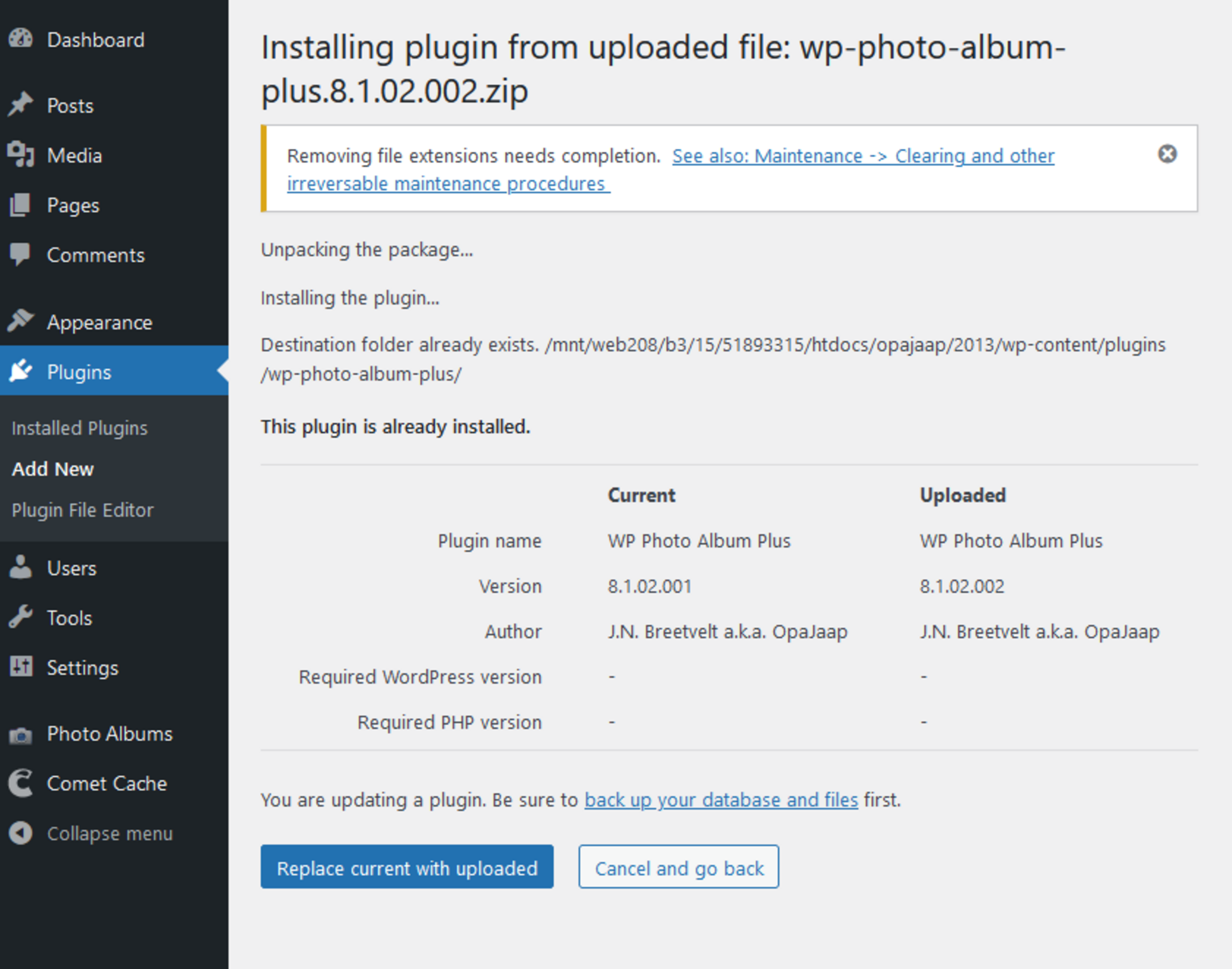 Replace current with upload 4982